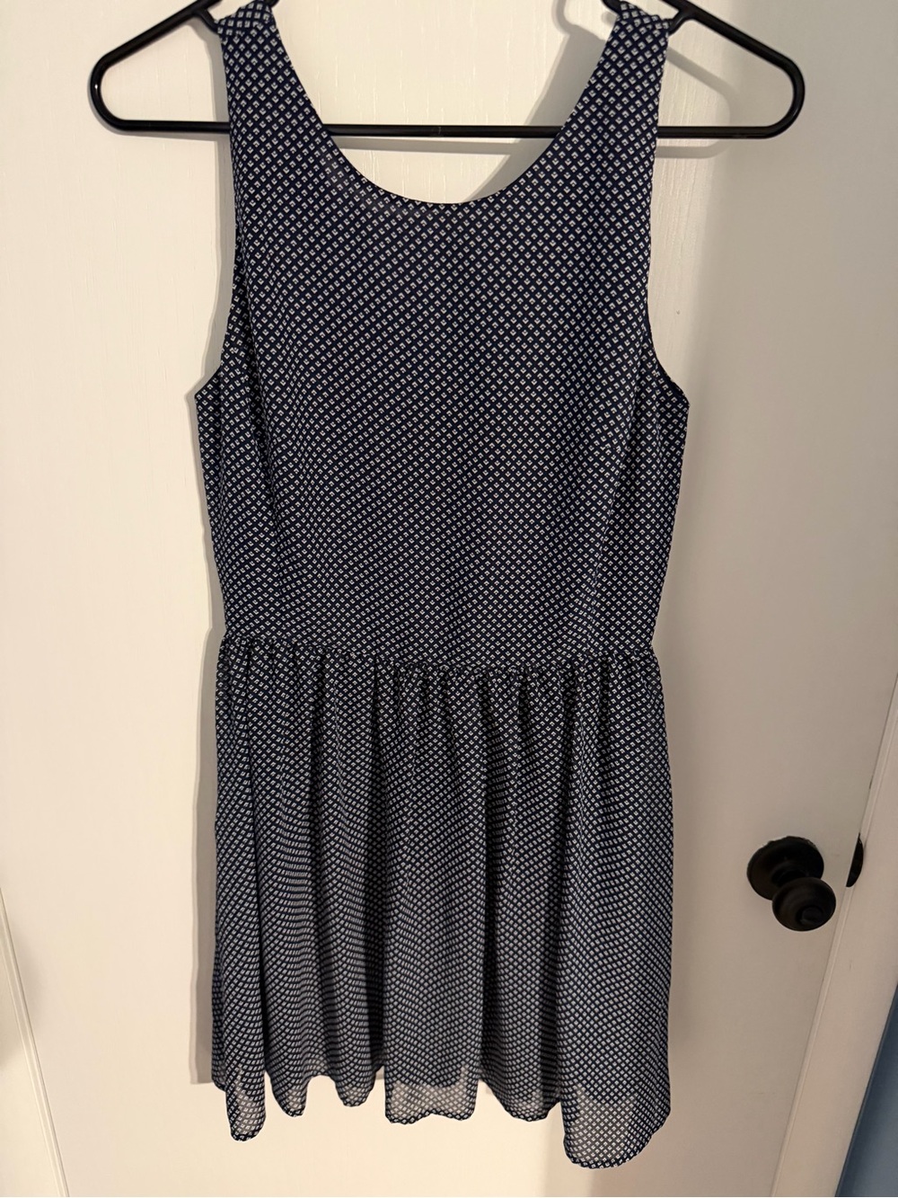 GAP Sleeveless Navy Polka Dot Dress